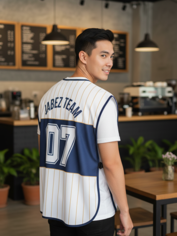 เสื้อกั๊กทีม JABEZ ลายด้านหลัง