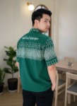 ออกแบบเสื้อทีมผ้าไทย รับผลิตเสื้อทีมผ้าไทย ทรงฮาวาย ด้านหน้า