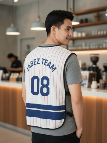 เสื้อกั๊กทีม JABEZ ลายด้านหลัง