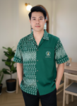 ออกแบบเสื้อทีมผ้าไทย รับผลิตเสื้อทีมผ้าไทย ทรงฮาวาย ด้านหน้า