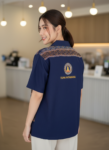 ออกแบบเสื้อทีมผ้าไทย รับผลิตเสื้อทีมผ้าไทย ทรงฮาวาย ด้านหน้า