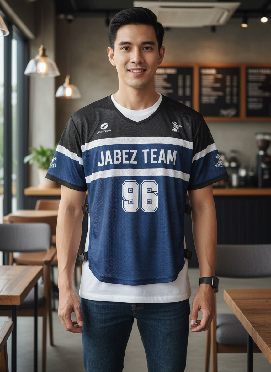 ออกแบบเสื้อกั๊ก รับผลิตเสื้อกั๊ก JABEZ ด้านหน้า ออกแบบเสื้อกั๊ก รับผลิตเสื้อกั๊ก JABEZ ด้านหน้า