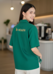 ออกแบบเสื้อทีมผ้าไทย รับผลิตเสื้อทีมผ้าไทย ทรงฮาวาย ด้านหน้า
