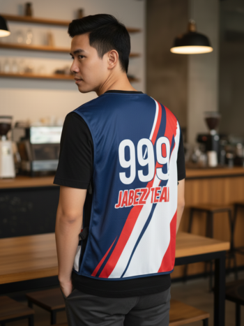 เสื้อกั๊กทีม JABEZ ลายด้านหลัง
