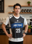 ออกแบบเสื้อกั๊ก รับผลิตเสื้อกั๊ก JABEZ ด้านหน้า