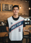 ออกแบบเสื้อกั๊ก รับผลิตเสื้อกั๊ก JABEZ ด้านหน้า
