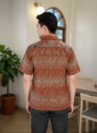 ออกแบบเสื้อทีมผ้าไทย รับผลิตเสื้อทีมผ้าไทย ทรงฮาวาย ด้านหน้า