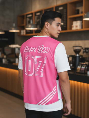 เสื้อกั๊กทีม JABEZ ลายด้านหลัง