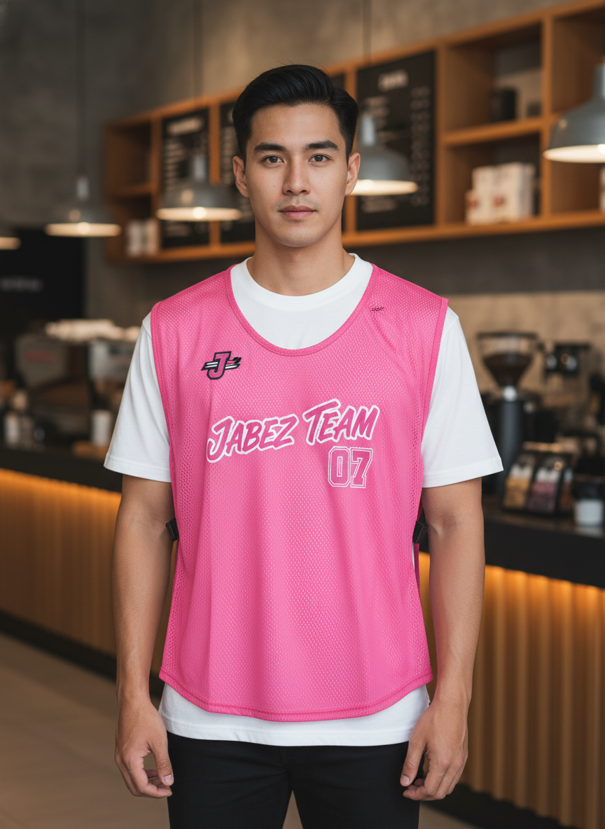 ออกแบบเสื้อกั๊ก รับผลิตเสื้อกั๊ก JABEZ ด้านหน้า ออกแบบเสื้อกั๊ก รับผลิตเสื้อกั๊ก JABEZ ด้านหน้า