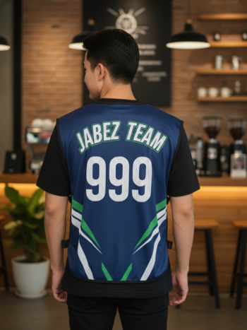 เสื้อกั๊กทีม JABEZ ลายด้านหลัง