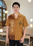 ออกแบบเสื้อทีมผ้าไทย รับผลิตเสื้อทีมผ้าไทย ทรงฮาวาย ด้านหน้า