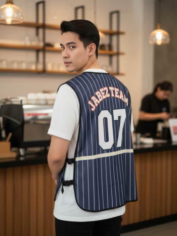 เสื้อกั๊กทีม JABEZ ลายด้านหลัง