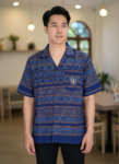 ออกแบบเสื้อทีมผ้าไทย รับผลิตเสื้อทีมผ้าไทย ทรงฮาวาย ด้านหน้า