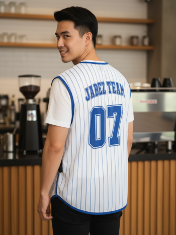เสื้อกั๊กทีม JABEZ ลายด้านหลัง