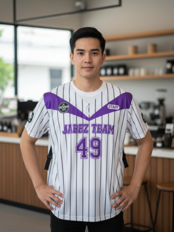 ออกแบบเสื้อกั๊ก รับผลิตเสื้อกั๊ก JABEZ ด้านหน้า