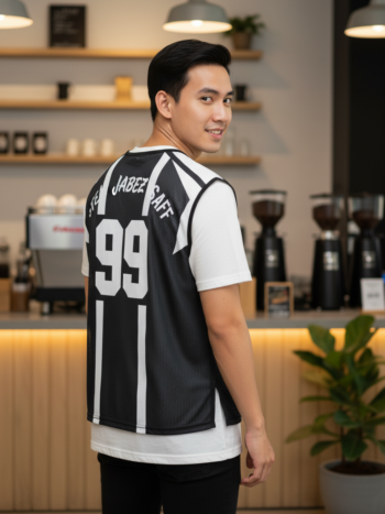 เสื้อกั๊กทีม JABEZ ลายด้านหลัง