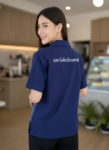 ออกแบบเสื้อทีมผ้าไทย รับผลิตเสื้อทีมผ้าไทย ทรงฮาวาย ด้านหน้า