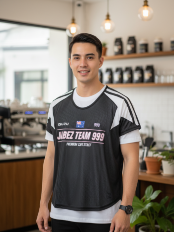 ออกแบบเสื้อกั๊ก รับผลิตเสื้อกั๊ก JABEZ ด้านหน้า