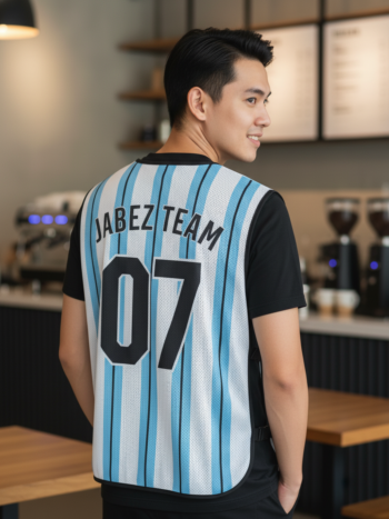 เสื้อกั๊กทีม JABEZ ลายด้านหลัง