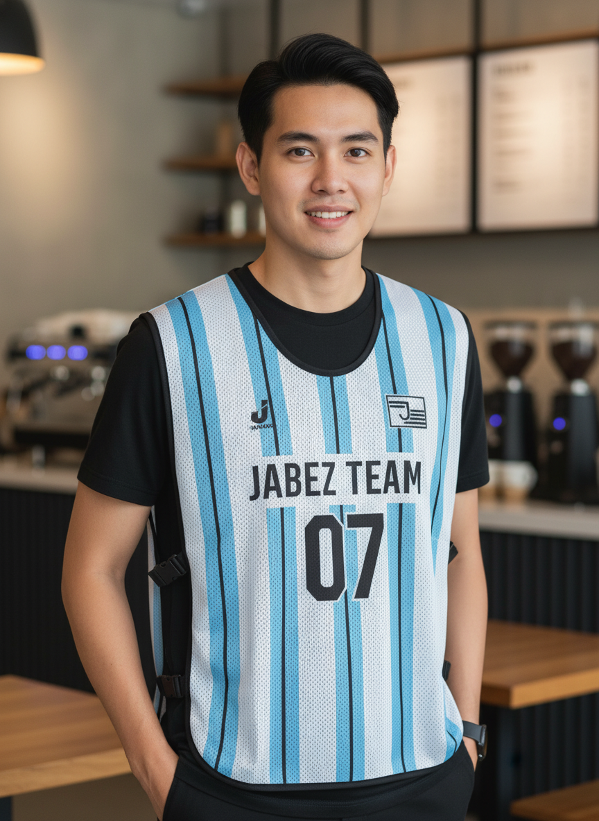 ออกแบบเสื้อกั๊ก รับผลิตเสื้อกั๊ก JABEZ ด้านหน้า ออกแบบเสื้อกั๊ก รับผลิตเสื้อกั๊ก JABEZ ด้านหน้า