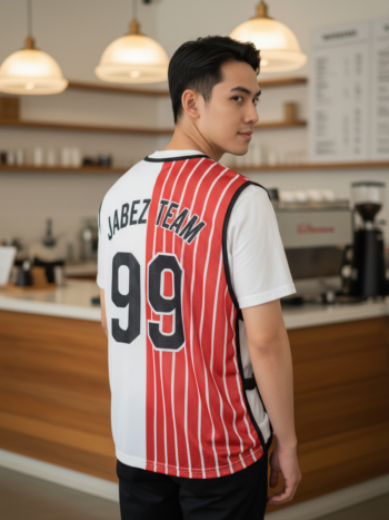 เสื้อกั๊กทีม JABEZ ลายด้านหลัง