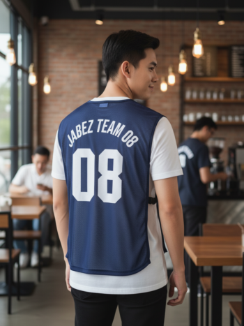 เสื้อกั๊กทีม JABEZ ลายด้านหลัง