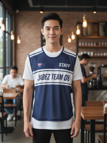ออกแบบเสื้อกั๊ก รับผลิตเสื้อกั๊ก JABEZ ด้านหน้า