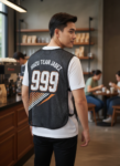 ออกแบบเสื้อกั๊ก รับผลิตเสื้อกั๊ก JABEZ ด้านหน้า
