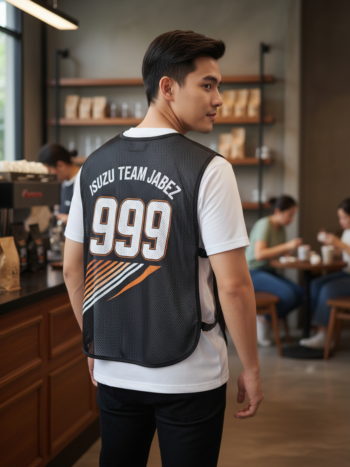 เสื้อกั๊กทีม JABEZ ลายด้านหลัง