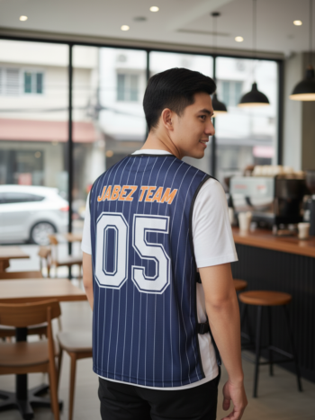 เสื้อกั๊กทีม JABEZ ลายด้านหลัง