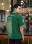 ออกแบบเสื้อทีมผ้าไทย รับผลิตเสื้อทีมผ้าไทย ทรงฮาวาย ด้านหน้า