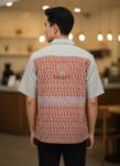 ออกแบบเสื้อทีมผ้าไทย รับผลิตเสื้อทีมผ้าไทย ทรงฮาวาย ด้านหน้า
