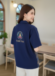ออกแบบเสื้อทีมผ้าไทย รับผลิตเสื้อทีมผ้าไทย ทรงฮาวาย ด้านหน้า