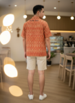 ออกแบบเสื้อทีมผ้าไทย รับผลิตเสื้อทีมผ้าไทย ทรงฮาวาย ด้านหน้า