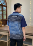 ออกแบบเสื้อทีมผ้าไทย รับผลิตเสื้อทีมผ้าไทย ทรงฮาวาย ด้านหน้า