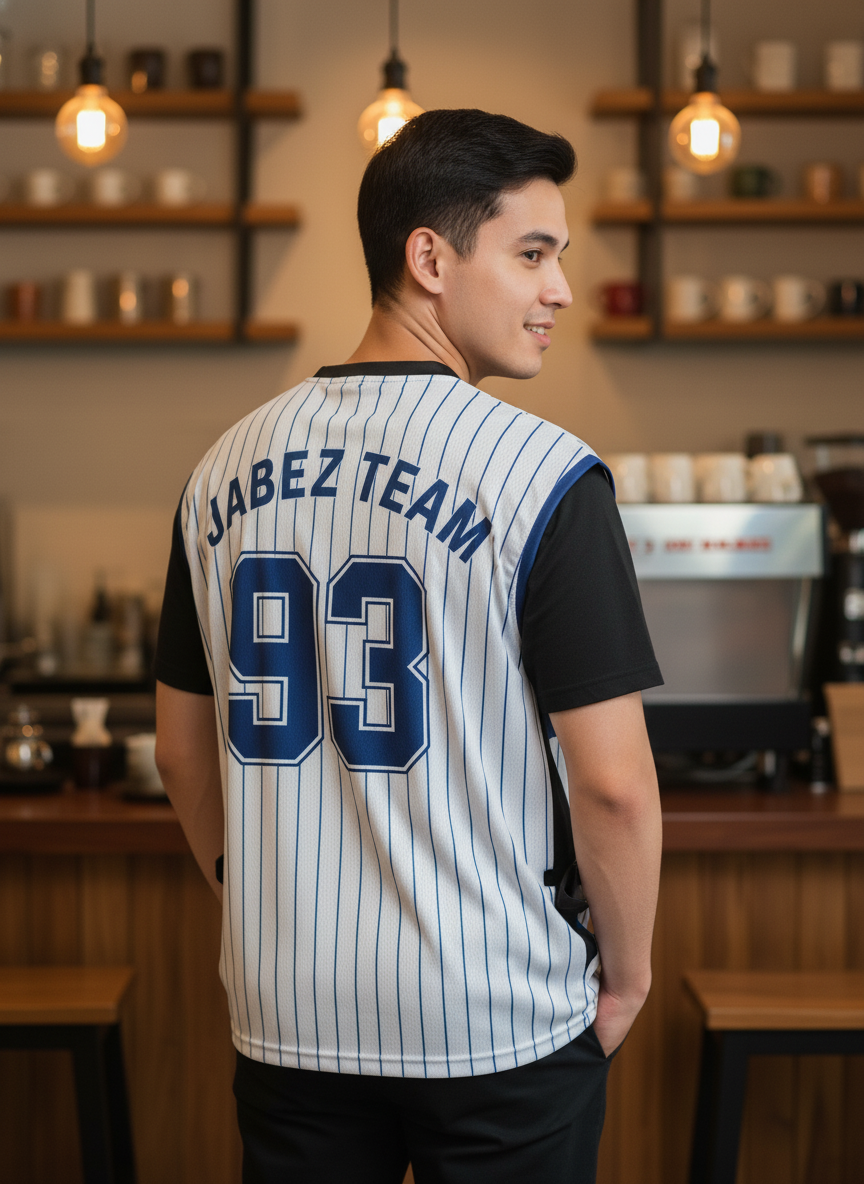 เสื้อกั๊กทีม JABEZ ลายด้านหลัง เสื้อกั๊กทีม JABEZ ลายด้านหลัง