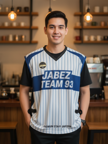 ออกแบบเสื้อกั๊ก รับผลิตเสื้อกั๊ก JABEZ ด้านหน้า