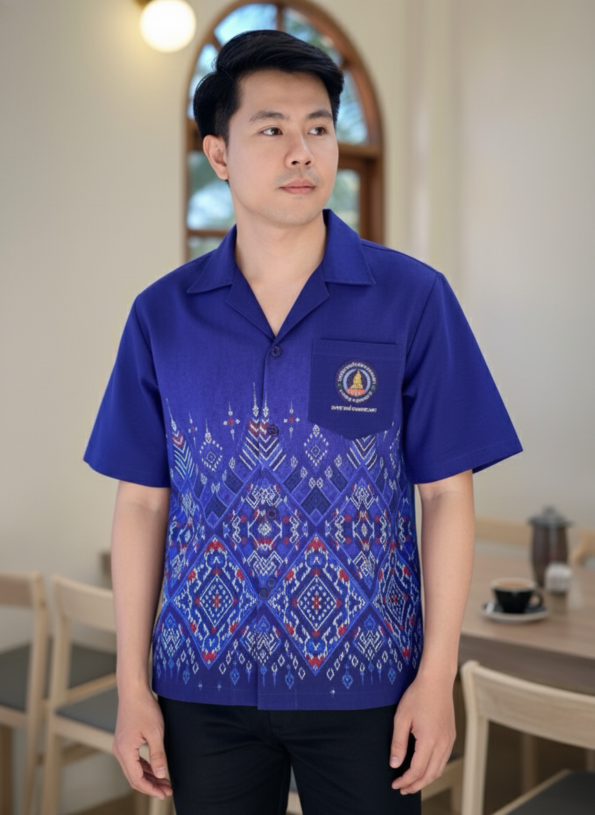 ออกแบบเสื้อทีมผ้าไทย รับผลิตเสื้อทีมผ้าไทย