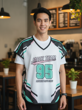 ออกแบบเสื้อกั๊ก รับผลิตเสื้อกั๊ก JABEZ ด้านหน้า