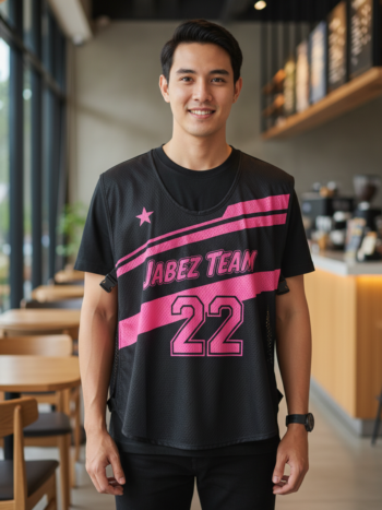ออกแบบเสื้อกั๊ก รับผลิตเสื้อกั๊ก JABEZ ด้านหน้า