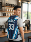 ออกแบบเสื้อกั๊ก รับผลิตเสื้อกั๊ก JABEZ ด้านหน้า