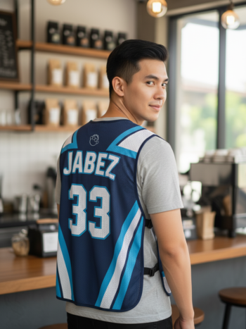เสื้อกั๊กทีม JABEZ ลายด้านหลัง