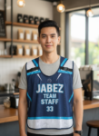 ออกแบบเสื้อกั๊ก รับผลิตเสื้อกั๊ก JABEZ ด้านหน้า
