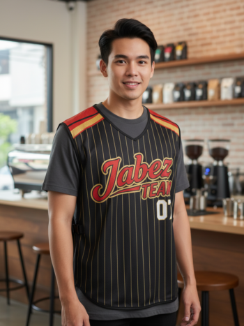 ออกแบบเสื้อกั๊ก รับผลิตเสื้อกั๊ก JABEZ ด้านหน้า