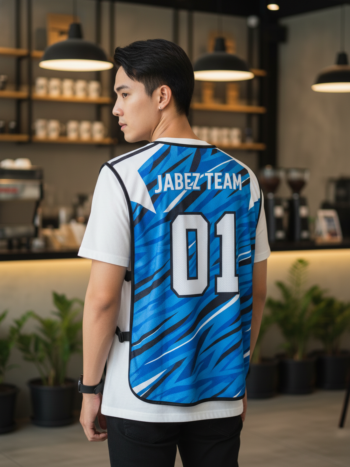 เสื้อกั๊กทีม JABEZ ลายด้านหลัง