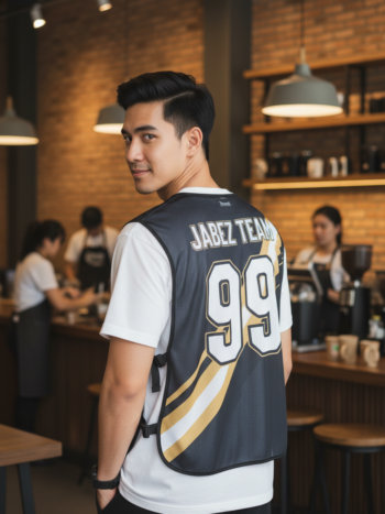 เสื้อกั๊กทีม JABEZ ลายด้านหลัง