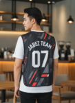 ออกแบบเสื้อกั๊ก รับผลิตเสื้อกั๊ก JABEZ ด้านหน้า