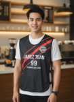 ออกแบบเสื้อกั๊ก รับผลิตเสื้อกั๊ก JABEZ ด้านหน้า