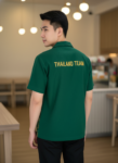 ออกแบบเสื้อทีมผ้าไทย รับผลิตเสื้อทีมผ้าไทย ทรงฮาวาย ด้านหน้า