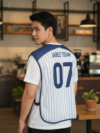 เสื้อกั๊กทีม JABEZ ลายด้านหลัง